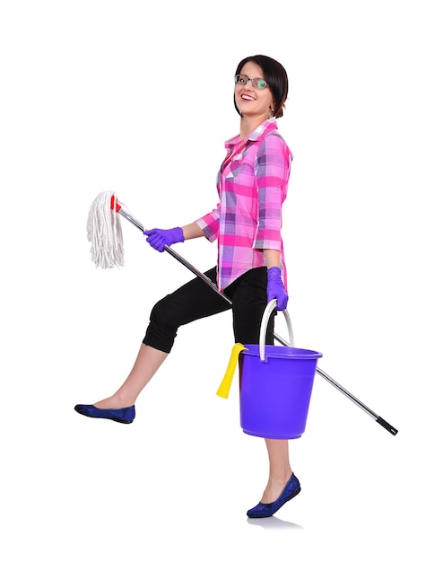 Mulher de limpeza