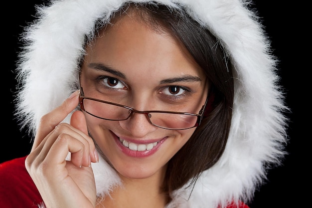 mulher de natal posando