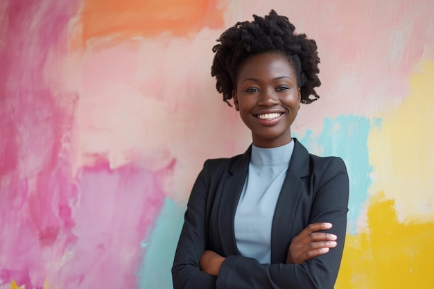 Mulher de negócios africana de terno