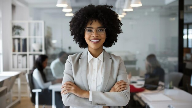 Mulher de negócios afro-americana