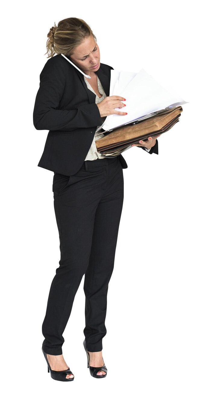 Foto mulher de negócios elemento png fundo transparente