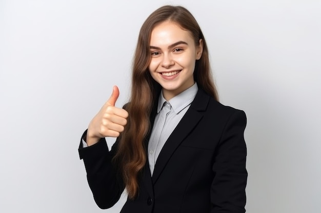 Mulher de negócios feliz Gerar Ai