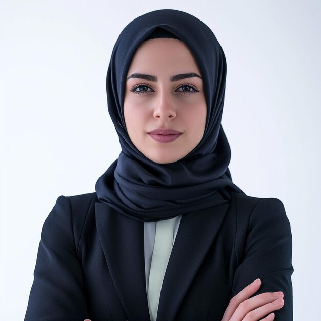 Foto mulher de negócios hijab