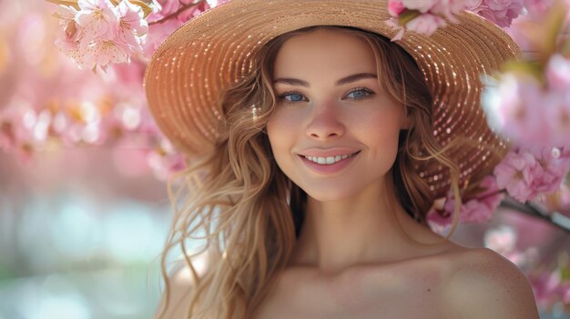 Mulher deitada num campo de flores