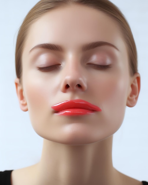 Foto mulher em procedimento facial de gua sha