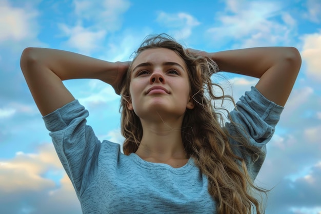 Mulher empoderada alcançando objetivos com determinação