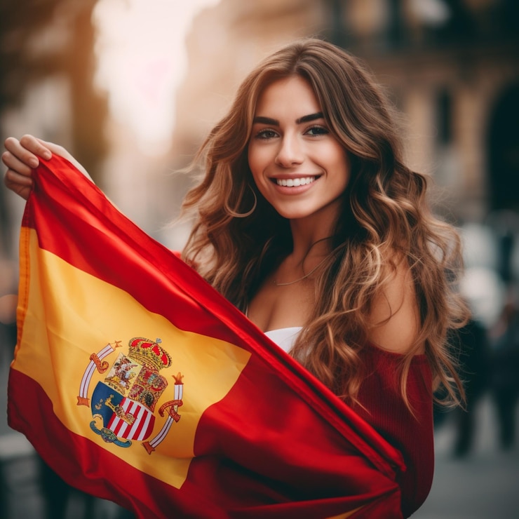 Foto mulher feliz, sorridente na cidade, confiante e alegre, com um penteado atraente e elegante.
