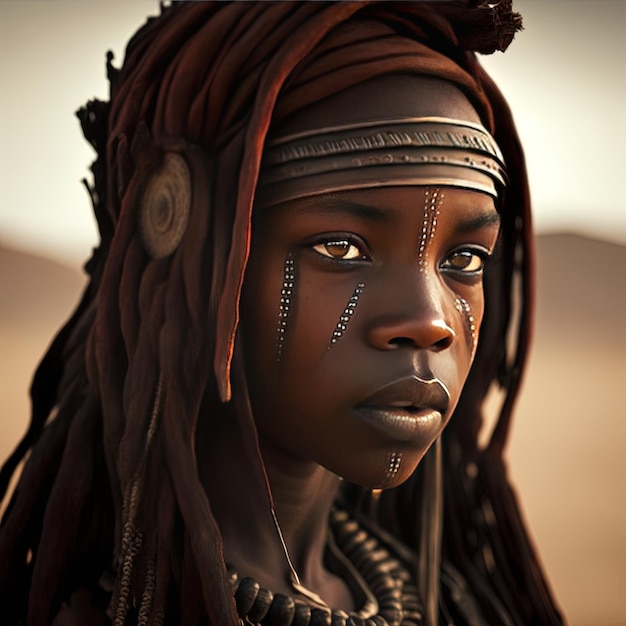 Mulher Himba graciosa capturada por Irving Penn
