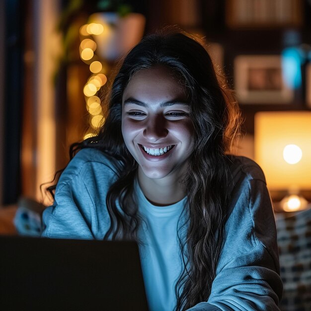 Mulher jovem sentada no sofá usando laptop desenhista feminina trabalhando em escritório moderno mulheres de negócios sorrindo e olhando para o computador