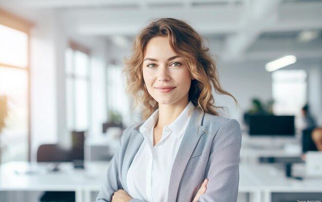 Mulher líder de sucesso no mundo corporativo