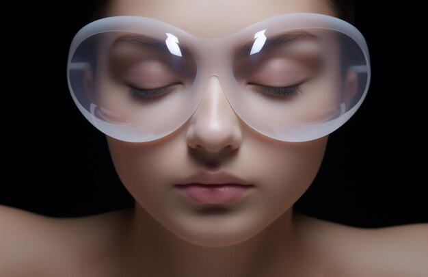 Foto mulher macro olho rosto íris moda humana visão lente natural beleza jovem closeup ótico cor limpa
