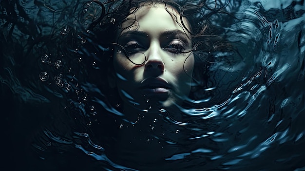 Foto mulher na água