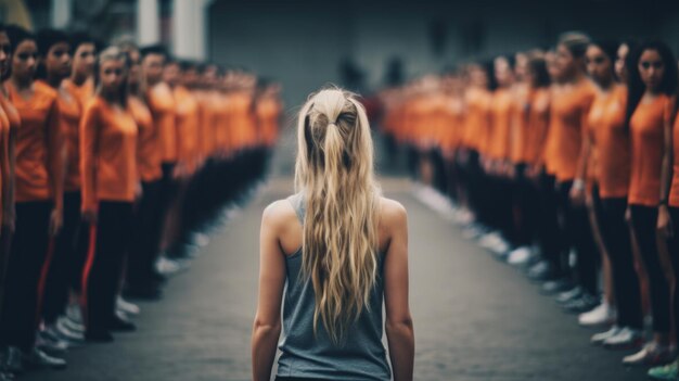 Mulher na pista de corrida HD 8K papel de parede Imagem fotográfica