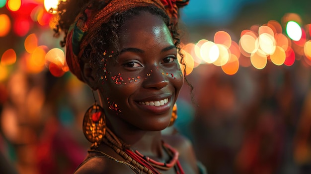 Mulher no Carnaval Brasil Fantasia