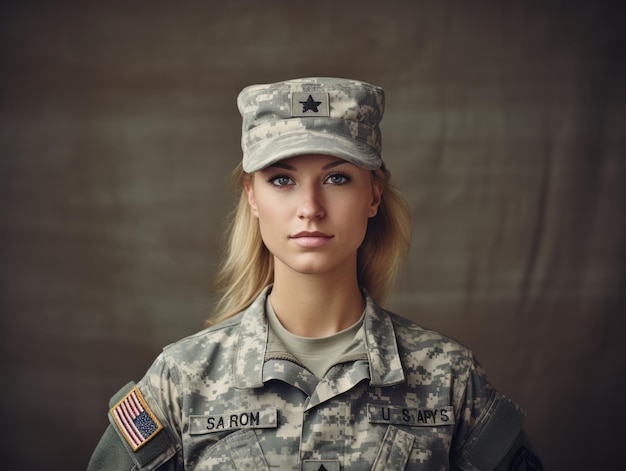 Mulher serve como soldado dedicado e destemido