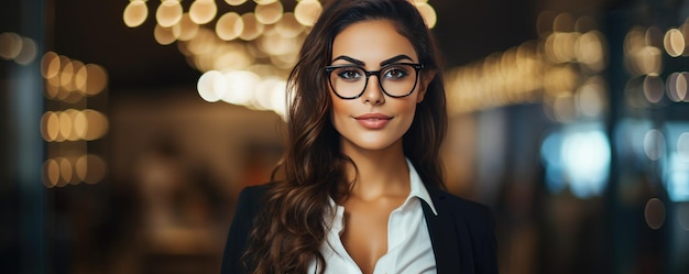 Mulher vestida com uma jaqueta em um shopping Ai generativa