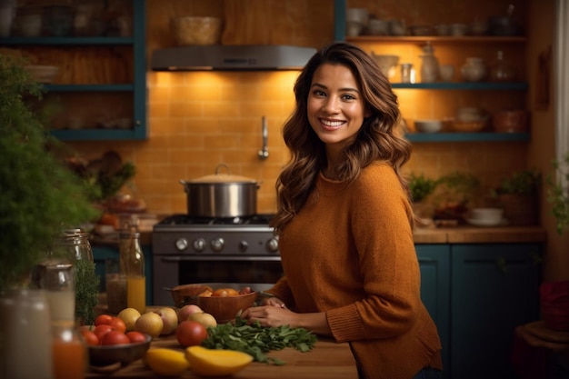 Mulheres cozinhando na cozinha