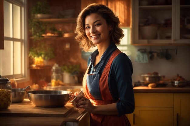 Foto mulheres cozinhando na cozinha