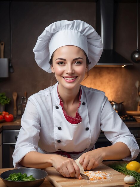 Foto mulheres cozinheiras fazendo cozinha