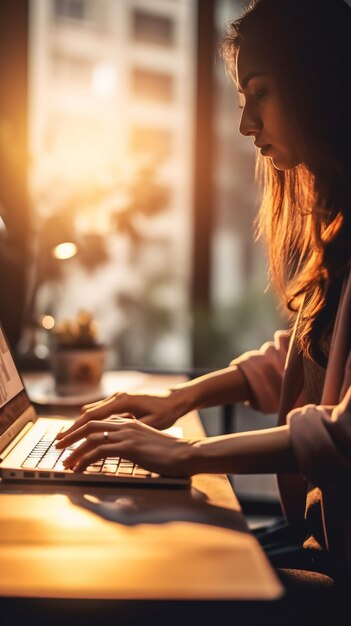 Foto mulheres de finanças mulheres de negócios que trabalham em casa a digitar em teclados a digitar os lucros da empresa