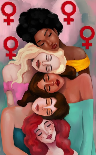 mulheres de raças diferentes