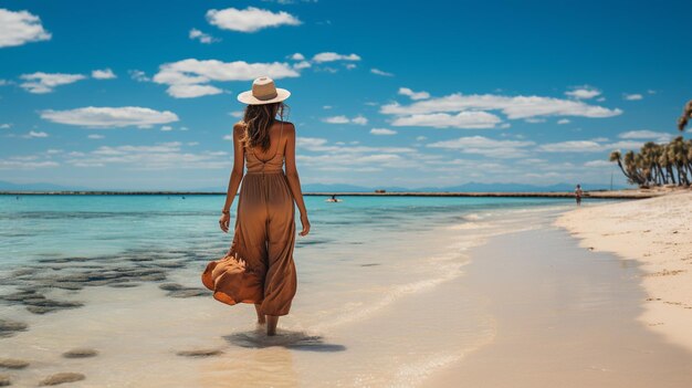 Mulheres em uma praia