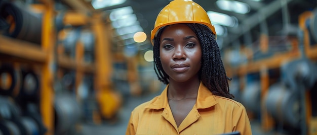 Mulheres em uniforme e capacetes de segurança inspecionando o processo de produção na estação de fábrica com tablet Conceito de construção de engenharia industrial