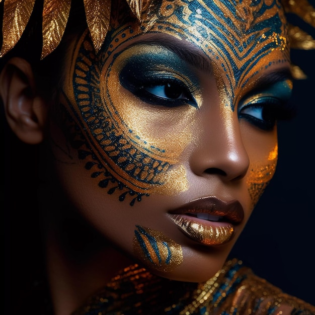 Mulheres enfrentam maquiagem incrível e criativa gerada por IA