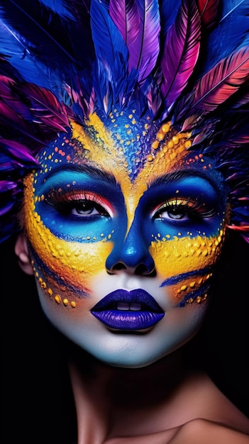 Mulheres enfrentam maquiagem incrível e criativa gerada por IA