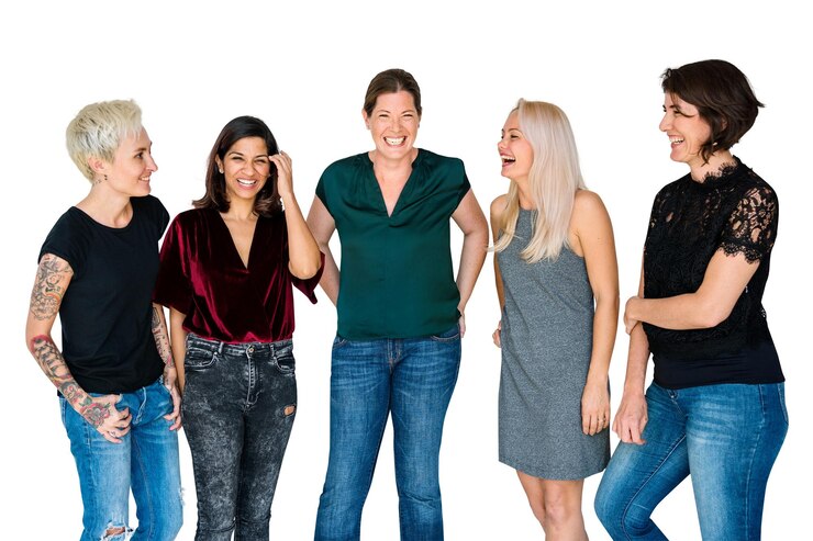 Foto mulheres png adesivos amigos falando fundo transparente