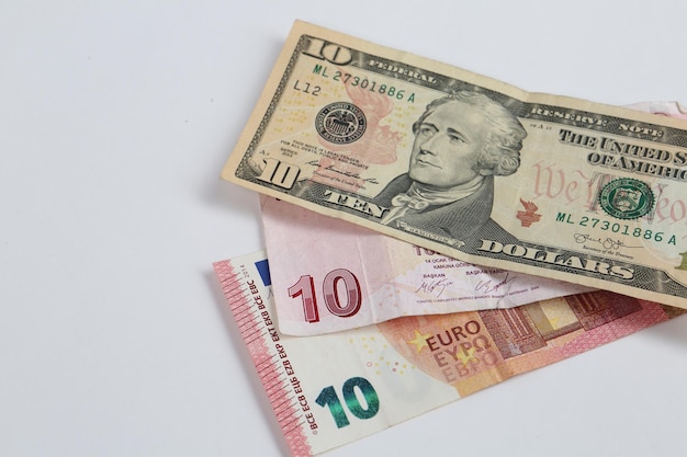 Multi Euro Dolar efectivo y moneda Diferentes tipos de billetes de nueva generación bitcoin lira turca