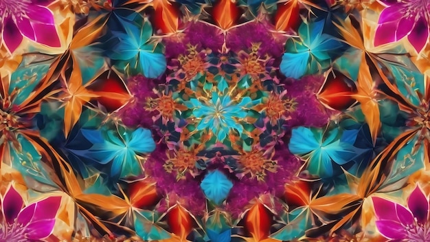 Multi-Kaleidoskop-Muster-Motiv-Design