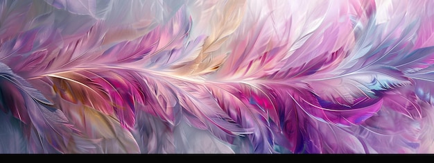 Multicolor com flashes de luz branca penas angélicas espalhando-se para fora uma combinação hipnotizante de cores radiantes e texturas delicadas em uma explosão floral de arte digital