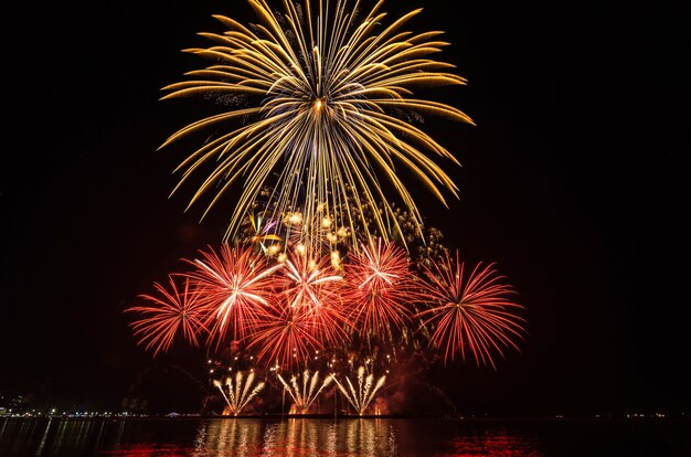 Multicolor Feuerwerk Feier