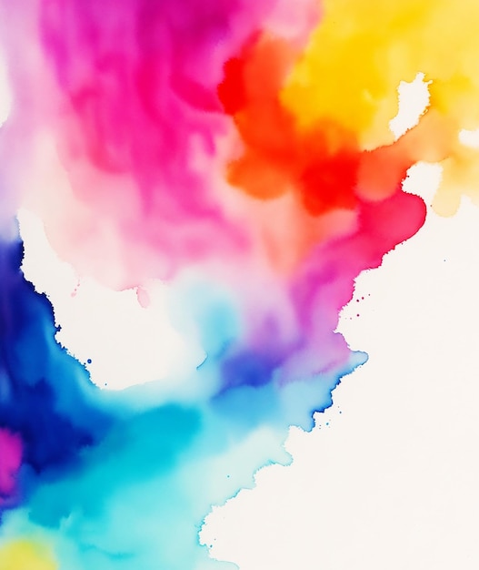 multicolor misteriosa pintura abstrata em aquarela em papel imagem de aquarela HD