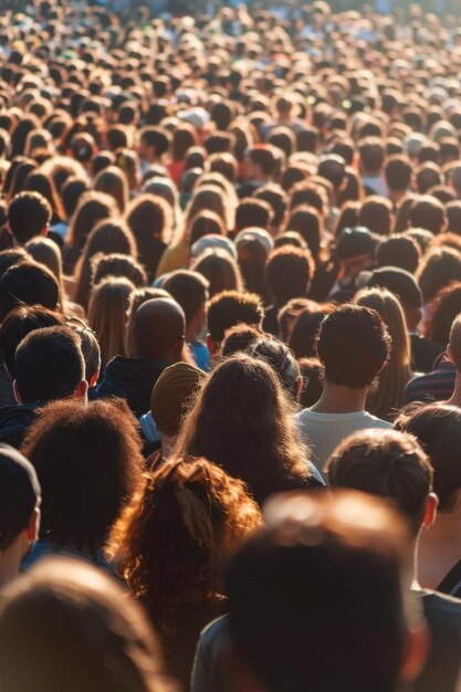 multidões de pessoas no auditório IA gerativa