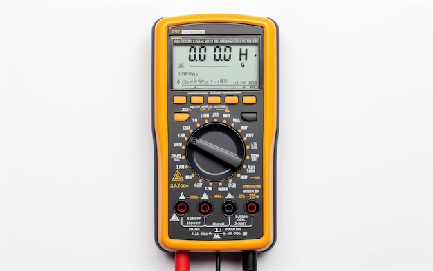 Multimetro digital muestra las lecturas eléctricas