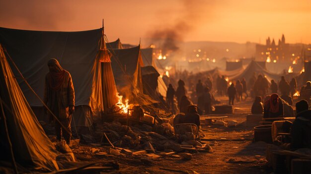 Multitud de campamentos de refugiados del Medio Oriente