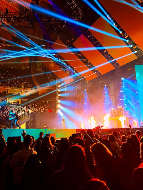 Foto la multitud en un concierto de música