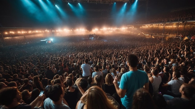 la multitud de un concierto