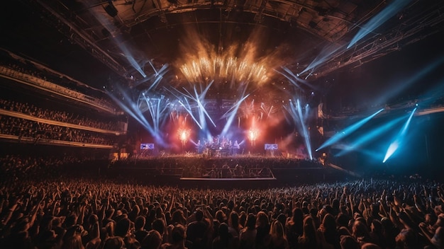 Foto la multitud de un concierto