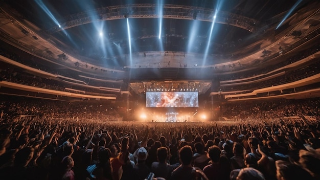 la multitud de un concierto