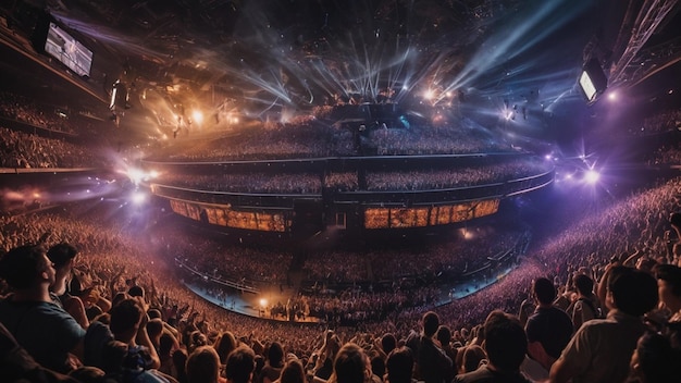 la multitud de un concierto