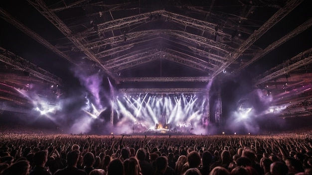 la multitud de un concierto