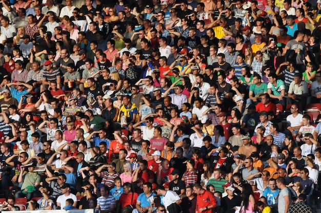 Foto la multitud en el estadio de fútbol