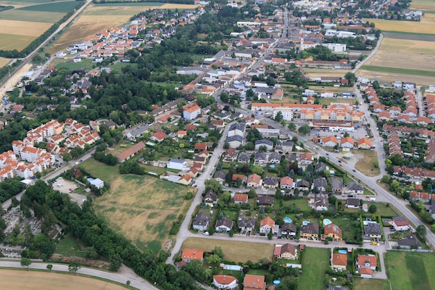 Foto munchendorf áustria muenchendorf edifícios fotografia de vista aérea