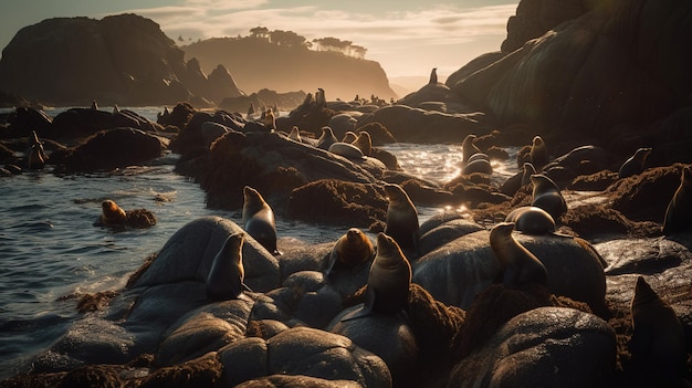 Un mundo aparte la serenidad de una aislada playa de leones marinos