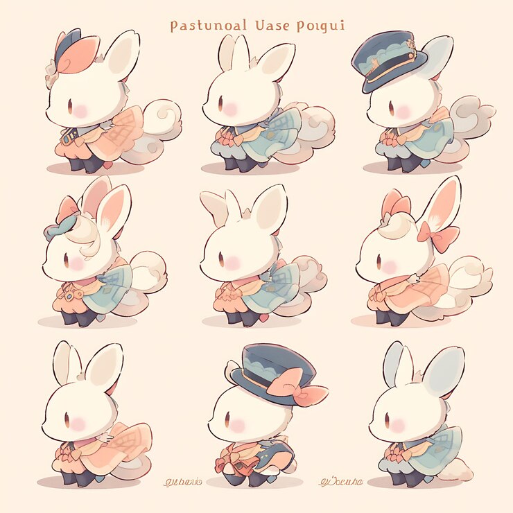 Foto el mundo de las coloridas colecciones de chibi arte adorable cultura kawaii y delicias lindas