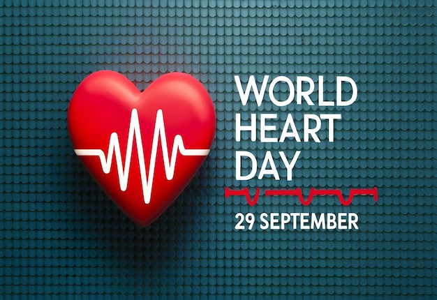 El mundo del corazón enfermedad diurna cardiología médico latido del corazón hospital medicina cartel bienestar salud