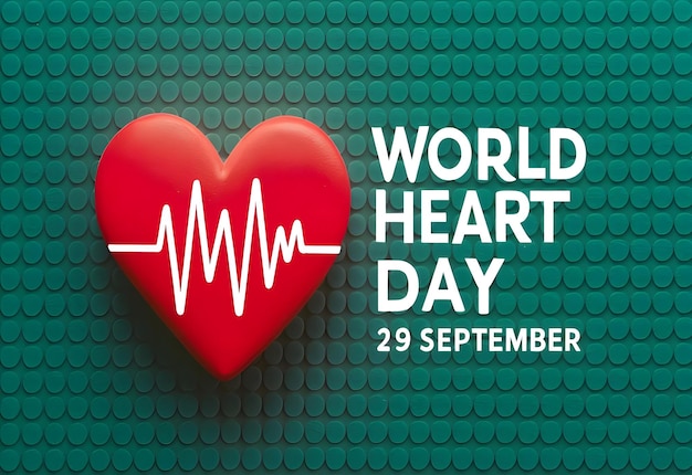 El mundo del corazón enfermedad diurna cardiología médico latido del corazón hospital medicina cartel bienestar salud